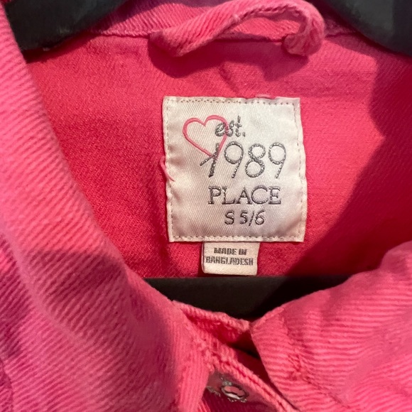 Girls Pink Denim Jacket - Picture 2 of 6